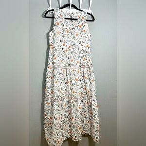 Max Studio Floral Dress - White and Orange so cute for women size S/M